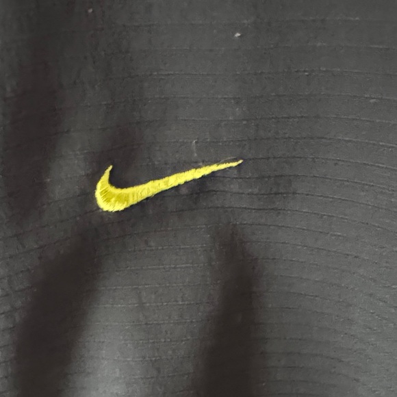 Nike Women's Black Bomber Jacket with Yellow Logo - Picture 6 of 7